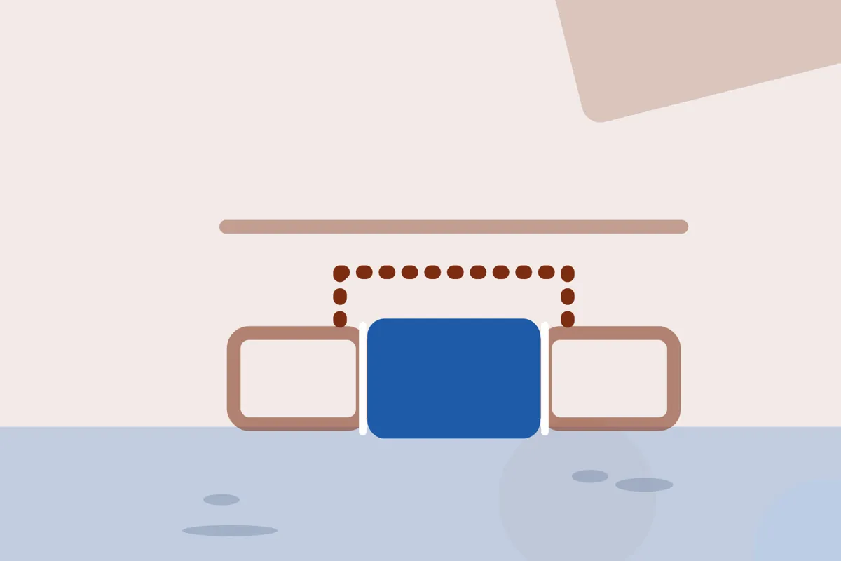 Illustration of a replacement pipe section between two old sections